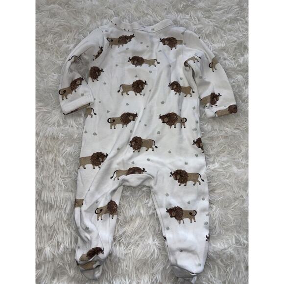 Nordstrom Newborn One Piece Yak Design Romper. Cute, Fun - Picture 7 of 7